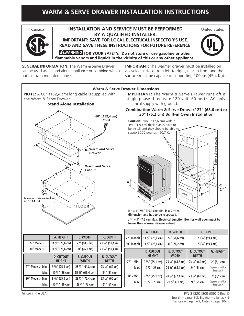 Electrolux EW30WD55GS User Manual | 12 pages