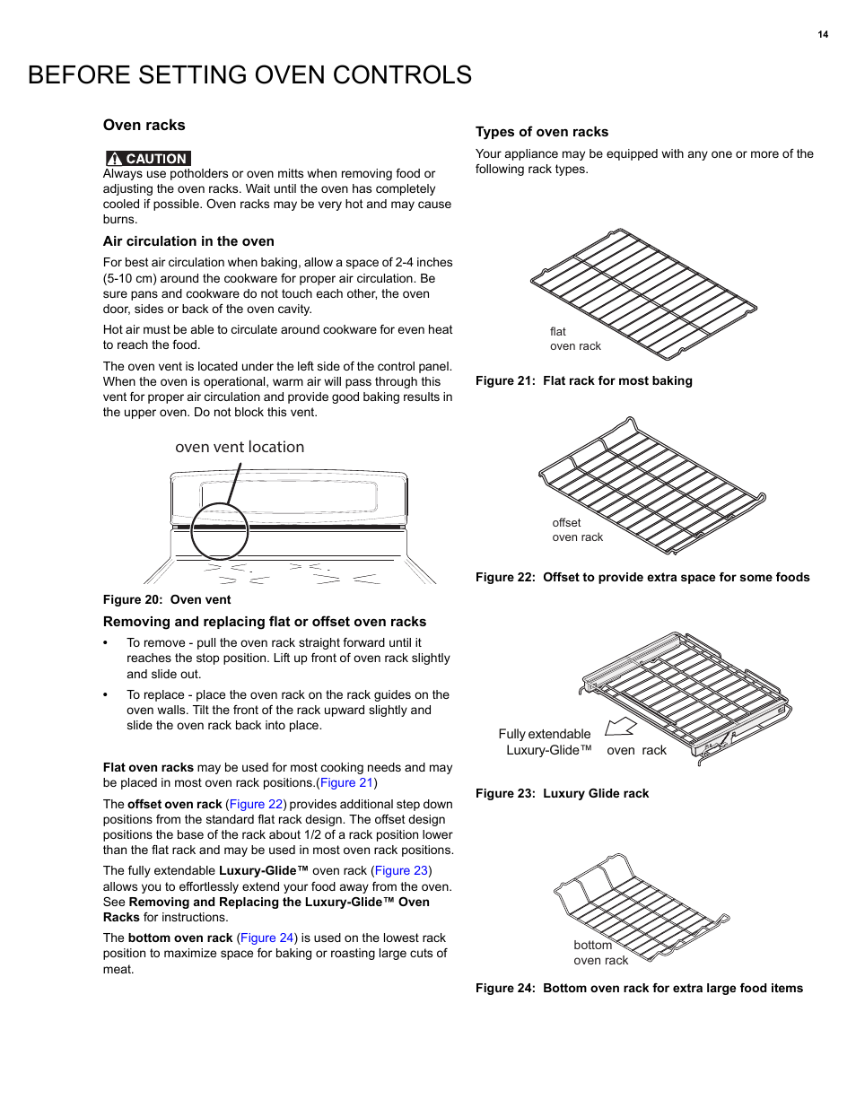 Before setting oven controls, Oven vent location | Electrolux EI30IF40LS User Manual | Page 14 / 47