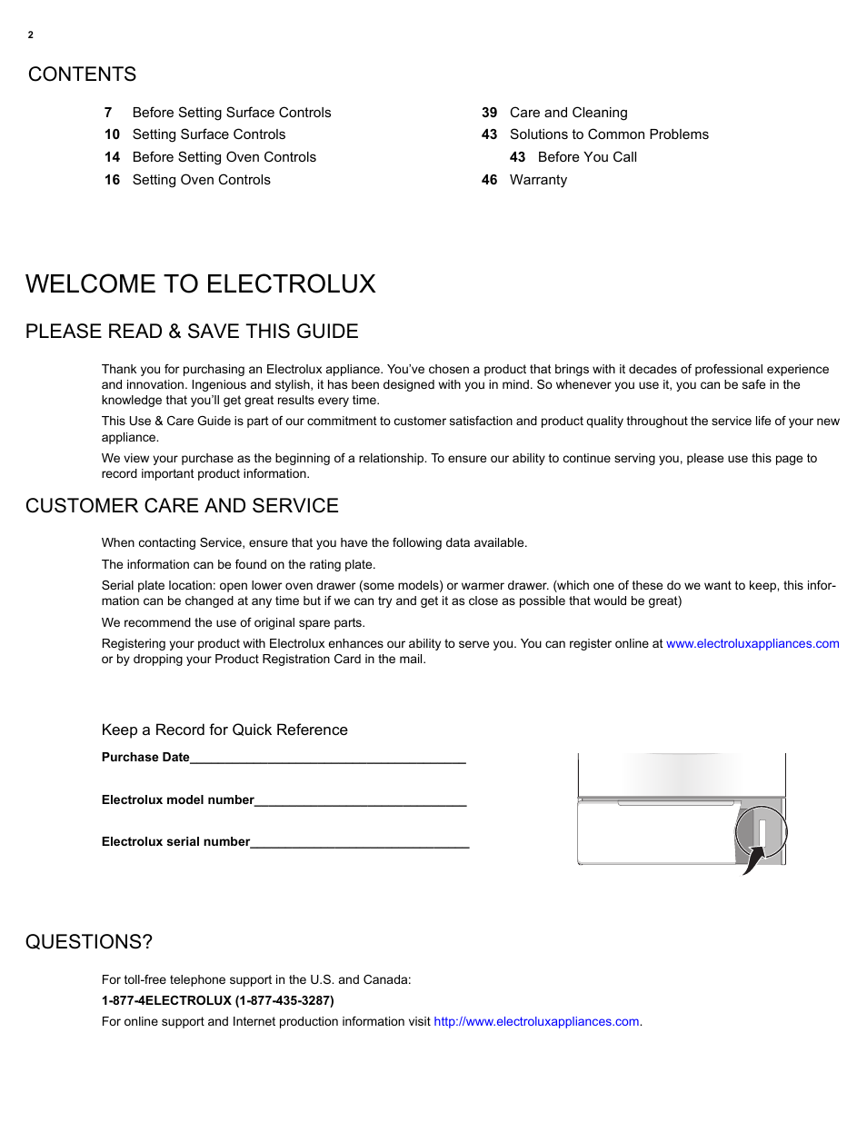 Electrolux EI30IF40LS User Manual | Page 2 / 47