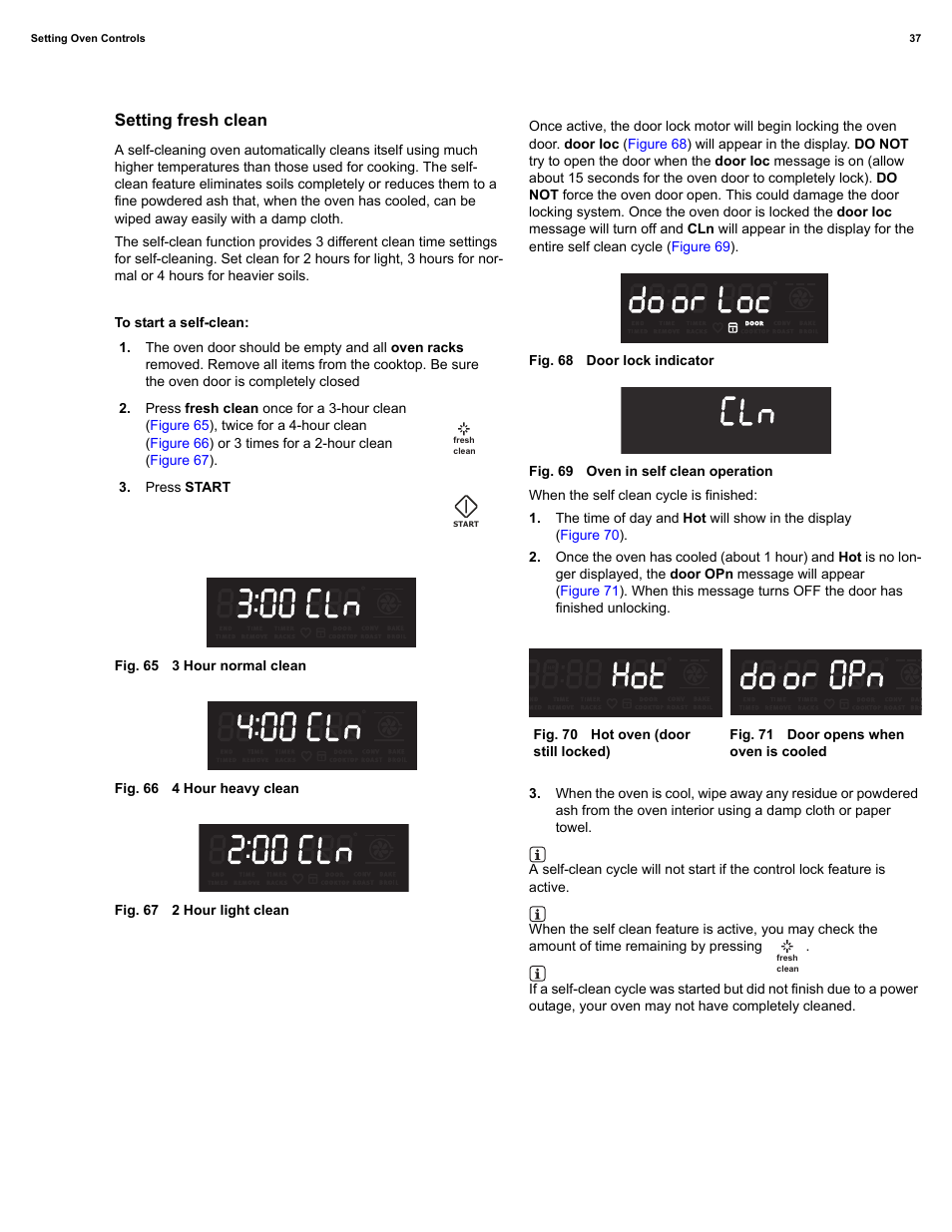 Setting fresh clean | Electrolux EI30IF40LS User Manual | Page 37 / 47