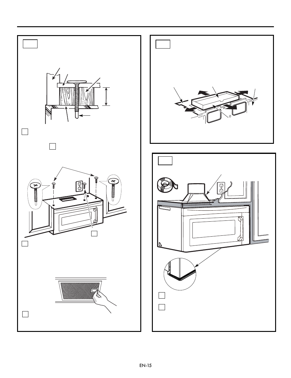 Installation instructions, Adjust the exhaust adaptor | Electrolux EI30BM60MS User Manual | Page 15 / 72