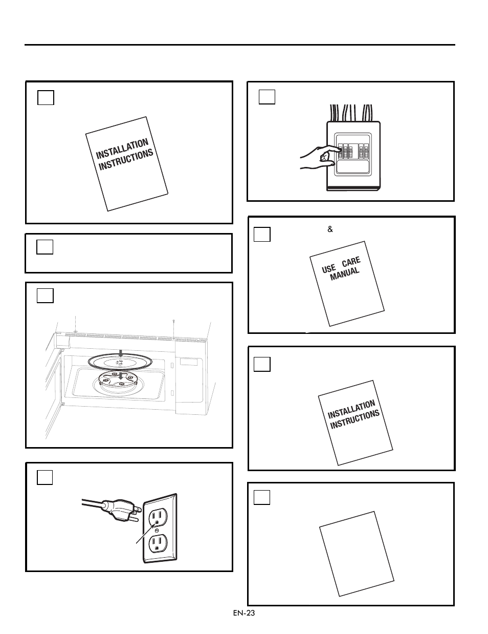 Before you use your microwave, Installation instructions | Electrolux EI30BM60MS User Manual | Page 23 / 72