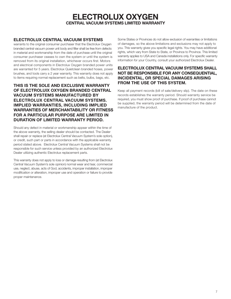 Electrolux oxygen | Electrolux ZCV910 User Manual | Page 7 / 24