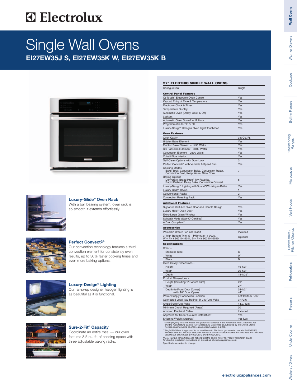 Electrolux EI27EW35KW User Manual | 10 pages