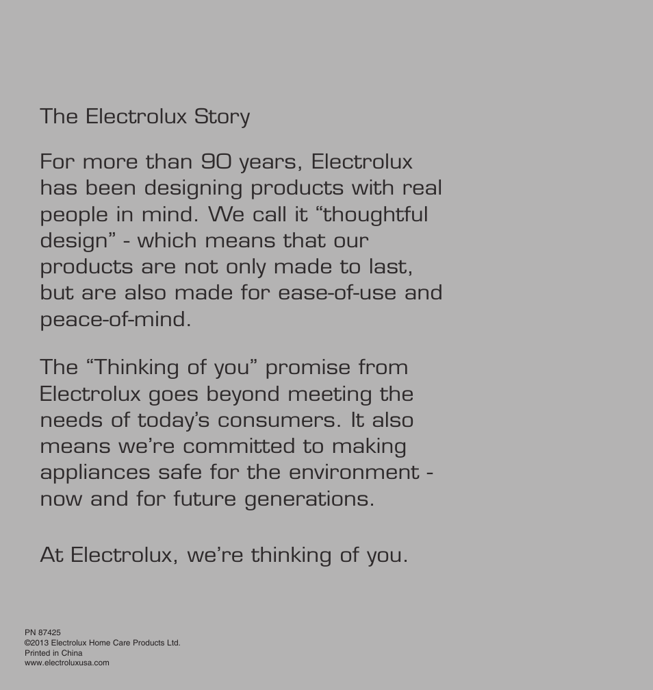 Electrolux EL4650A User Manual | Page 18 / 18