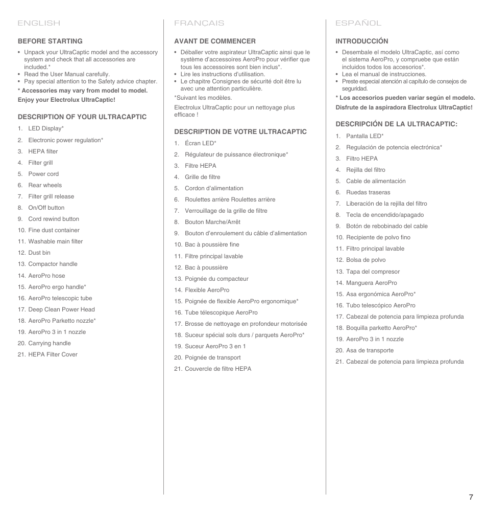 Electrolux EL4650A User Manual | Page 7 / 18