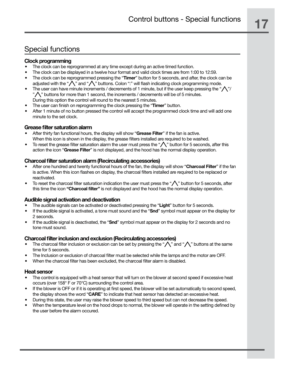 Electrolux RH30WC60GS User Manual | Page 17 / 22