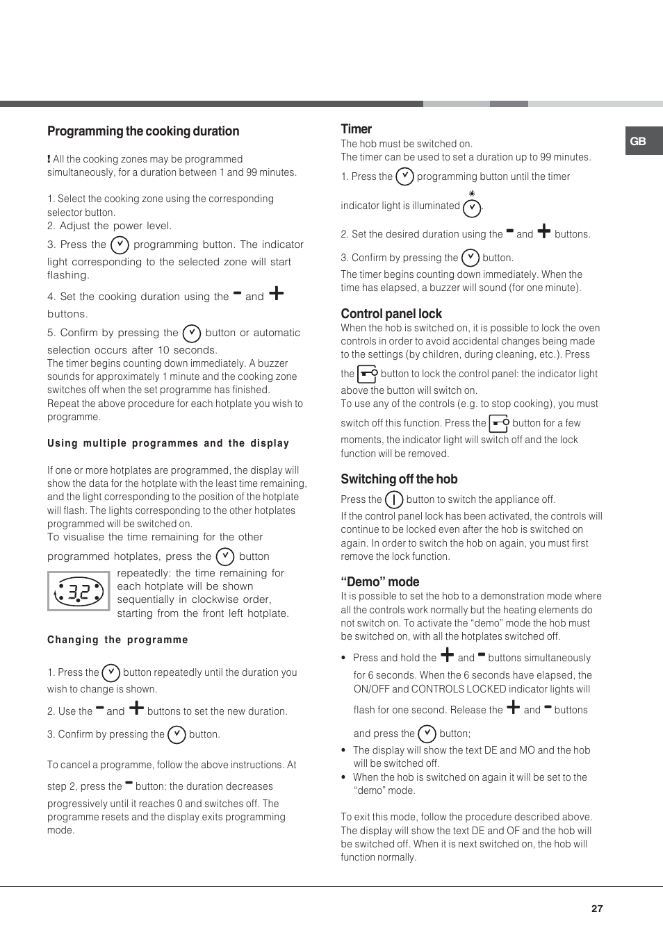 Hotpoint Ariston KIC 740 B IT User Manual | Page 27 / 52