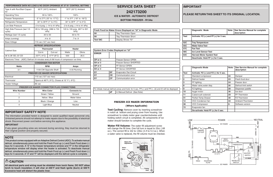 Electrolux EW28BS85KS User Manual | 2 pages