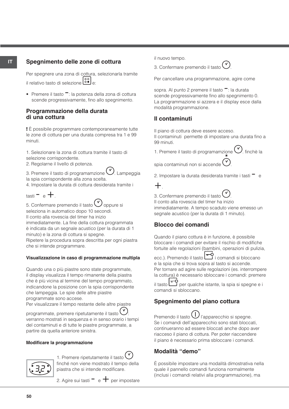 Hotpoint Ariston KIC 740 B IT User Manual | Page 50 / 80