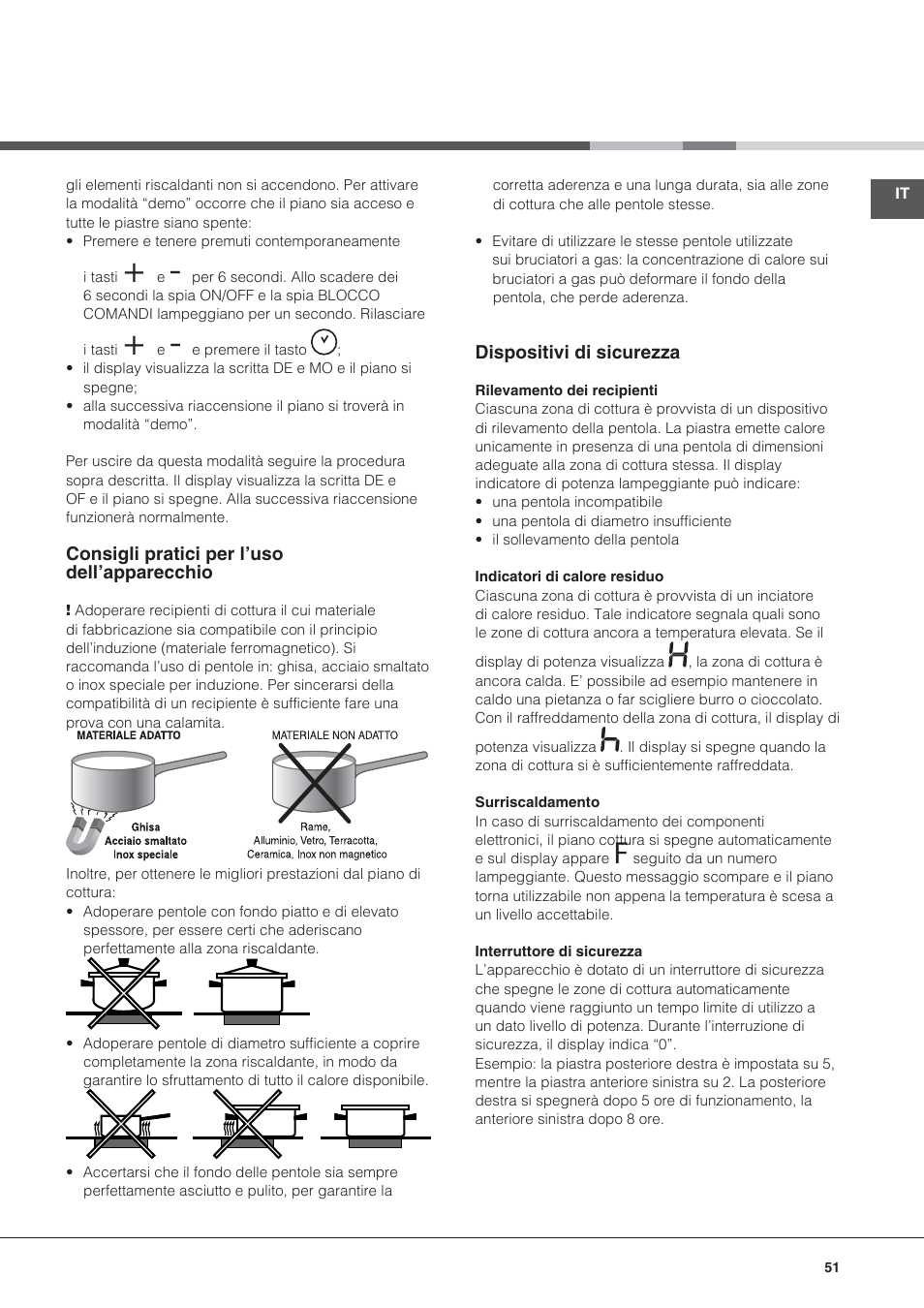 Hotpoint Ariston KIC 740 B IT User Manual | Page 51 / 80
