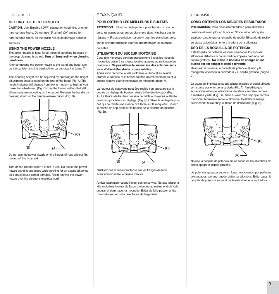 Electrolux EL7066A User Manual | Page 9 / 16