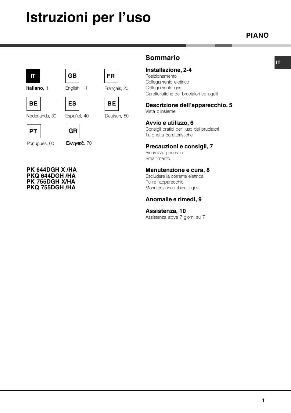 Hotpoint Ariston PKQ 644 D GH (K)-HA User Manual | 80 pages