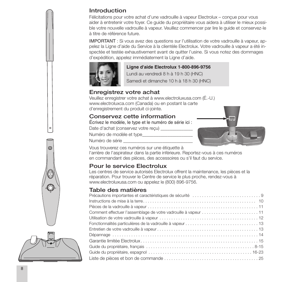 87679rev1_steammopfr | Electrolux EL9010A User Manual | Page 10 / 28