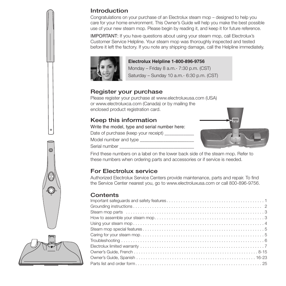 Electrolux EL9010A User Manual | Page 2 / 28