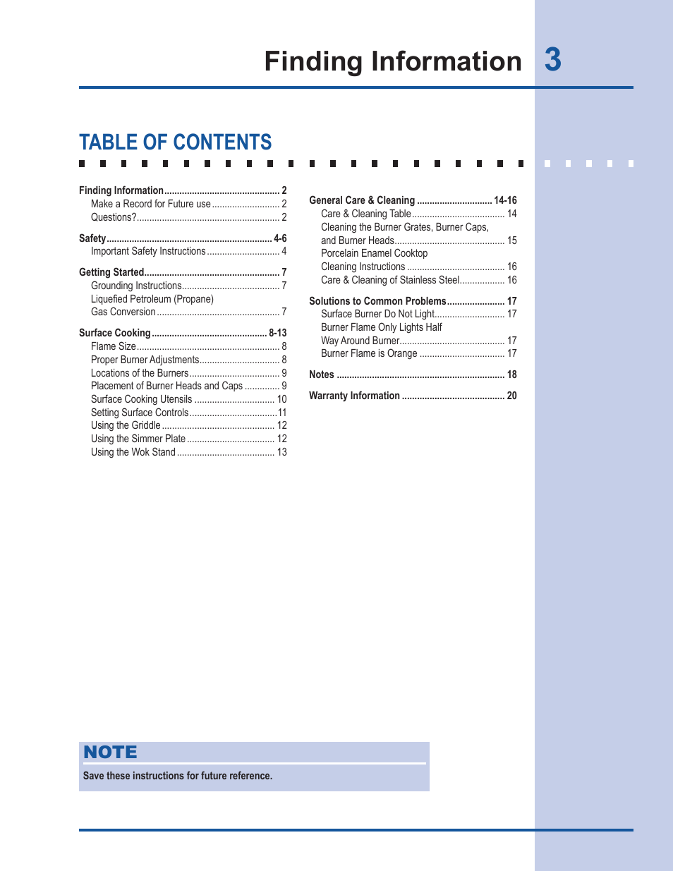 Electrolux EW30GC60IS User Manual | Page 3 / 20
