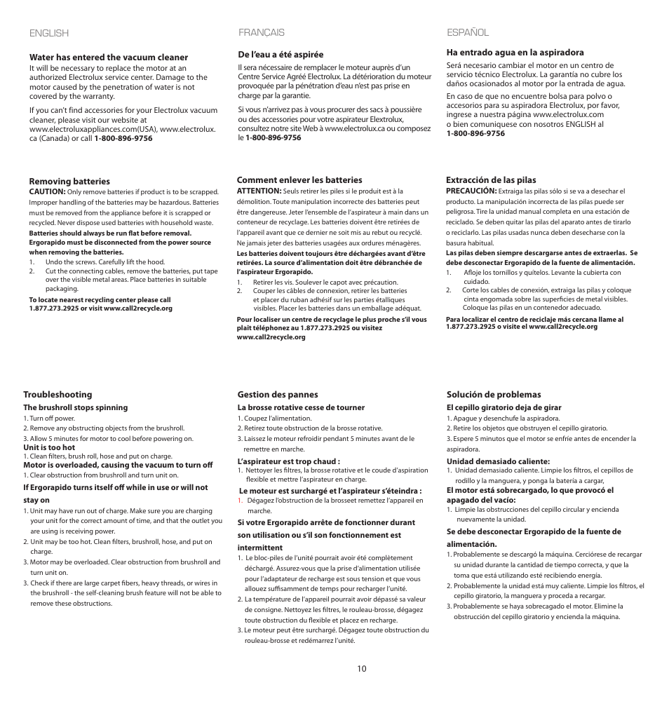 Electrolux EL2010A User Manual | Page 10 / 12