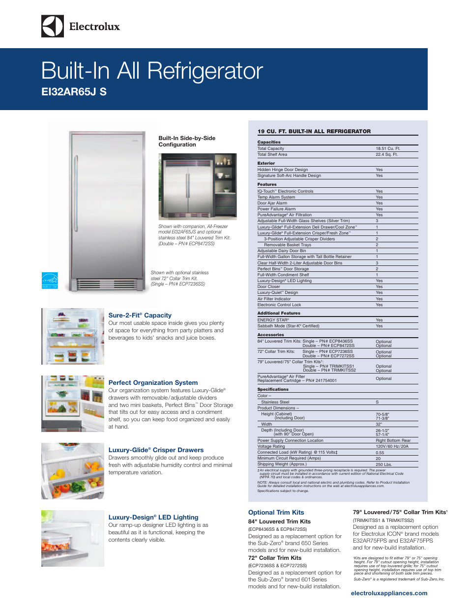 Electrolux EI32AR65JS User Manual | 5 pages