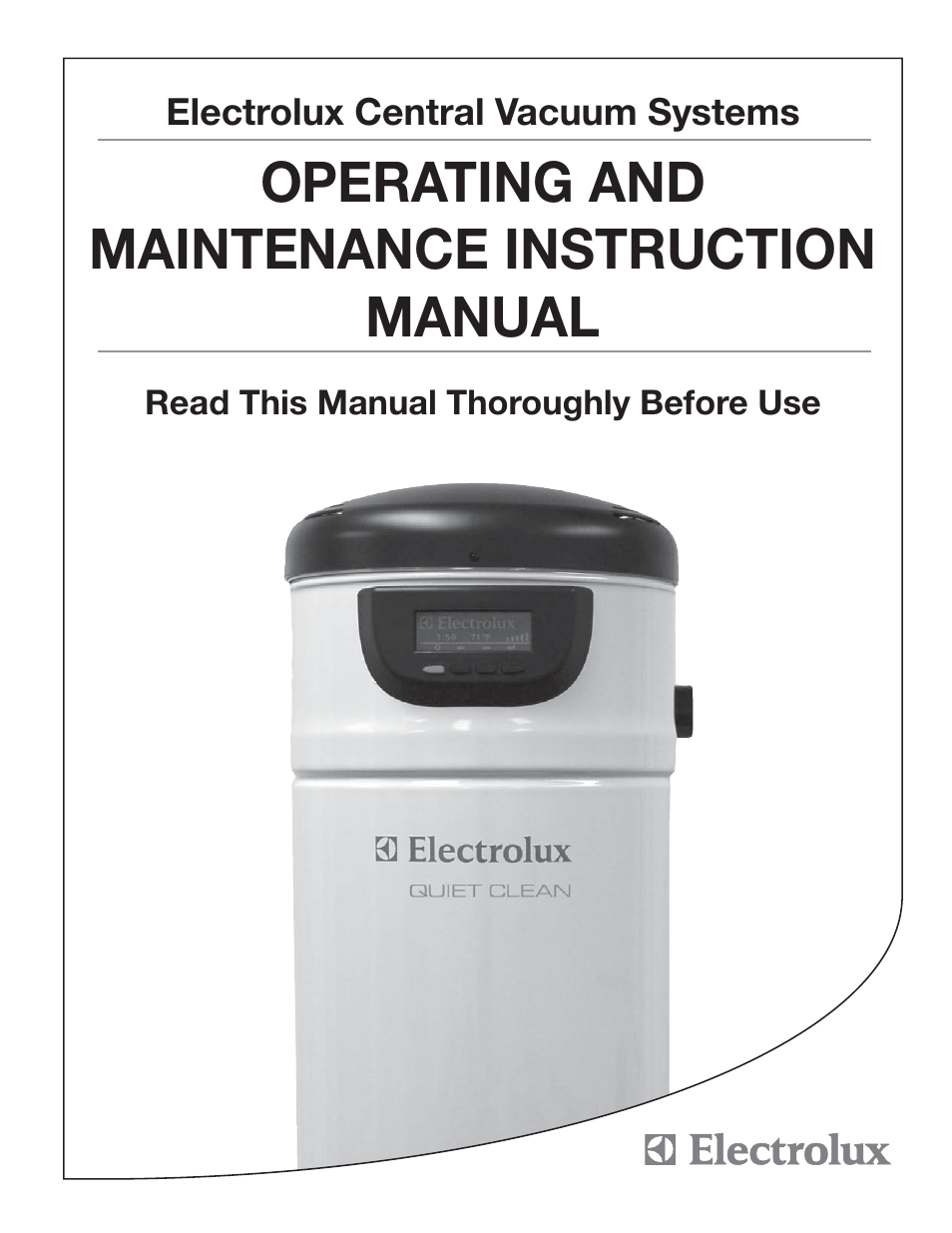 Electrolux PU3650 User Manual | 20 pages