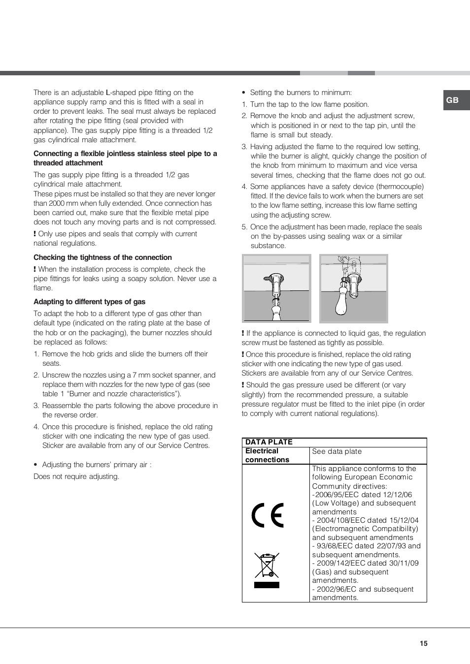 Hotpoint Ariston PF 640 ES (WH)-HA User Manual | Page 15 / 56