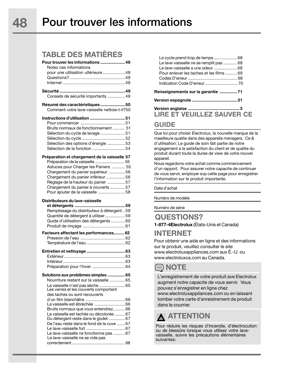 Electrolux EIDW5905JS User Manual | Page 48 / 72