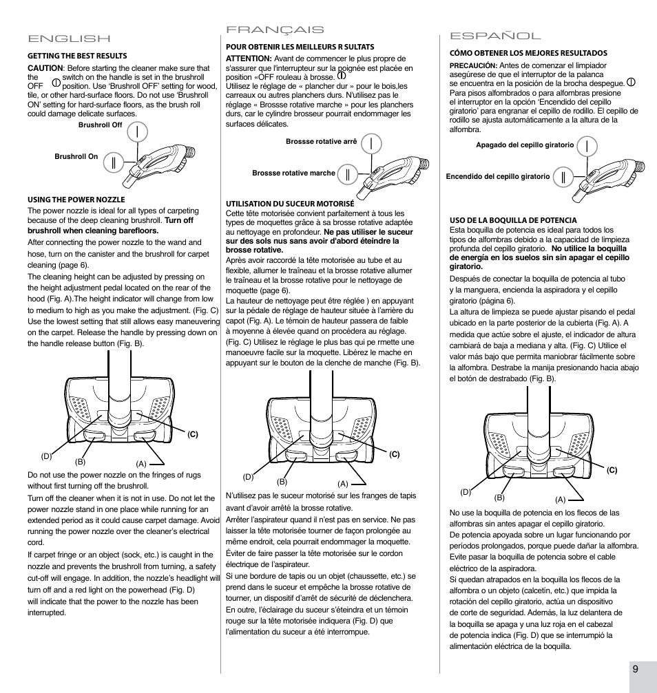 Electrolux EL4300B User Manual | Page 9 / 16