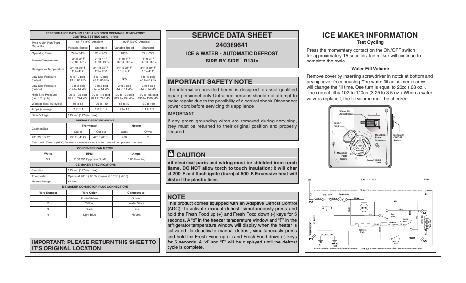 FRIGIDAIRE FGUS2647LF User Manual | 2 pages