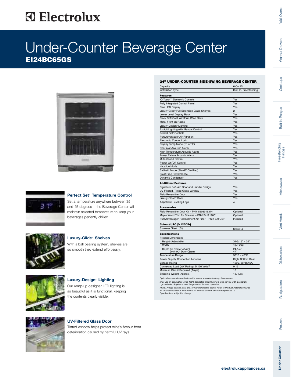 Electrolux EI24BC65GS User Manual | 2 pages