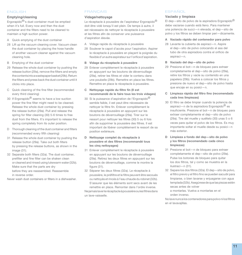Electrolux EL1014A User Manual | Page 11 / 16