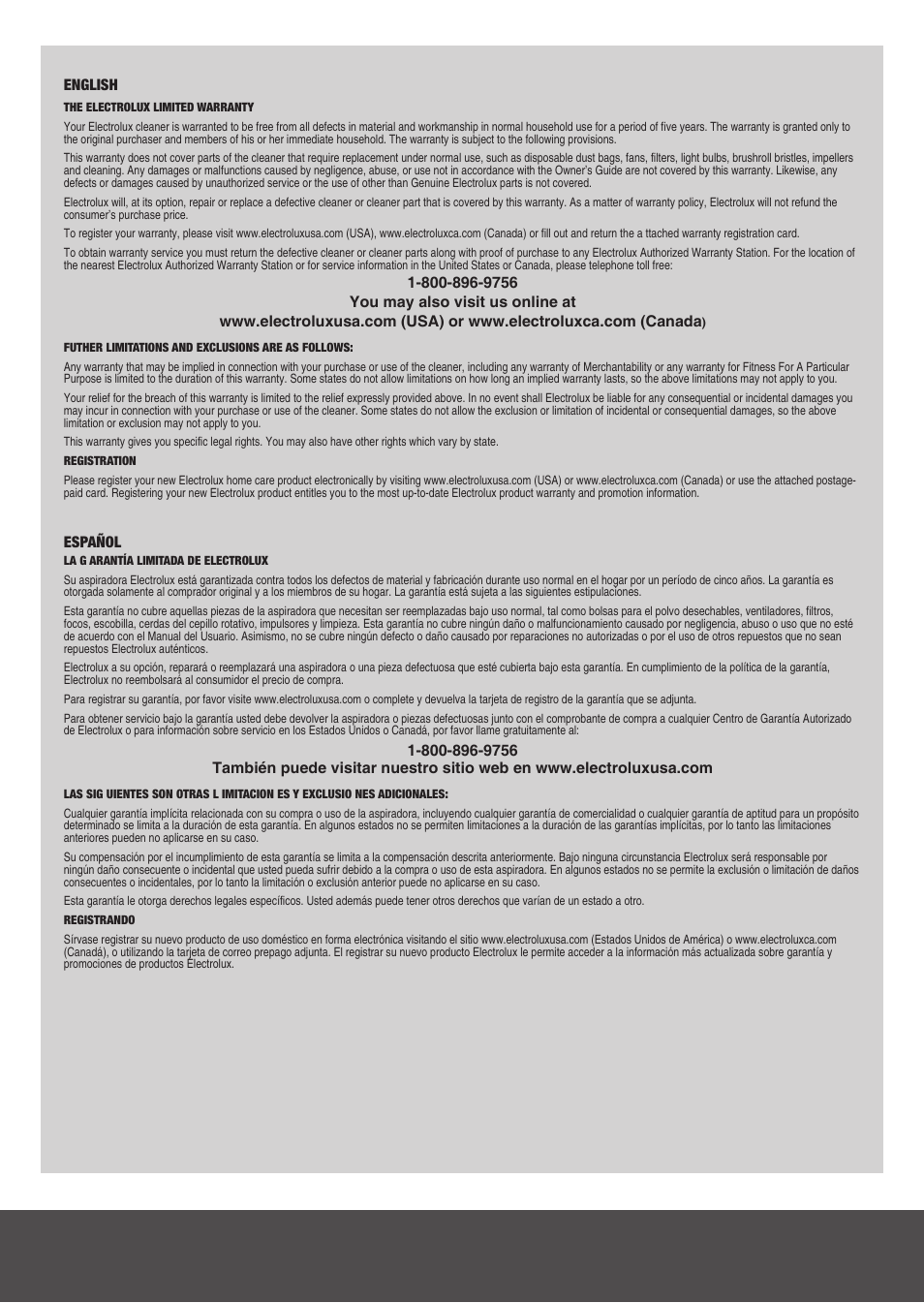 Electrolux EL8807A User Manual | Page 15 / 16