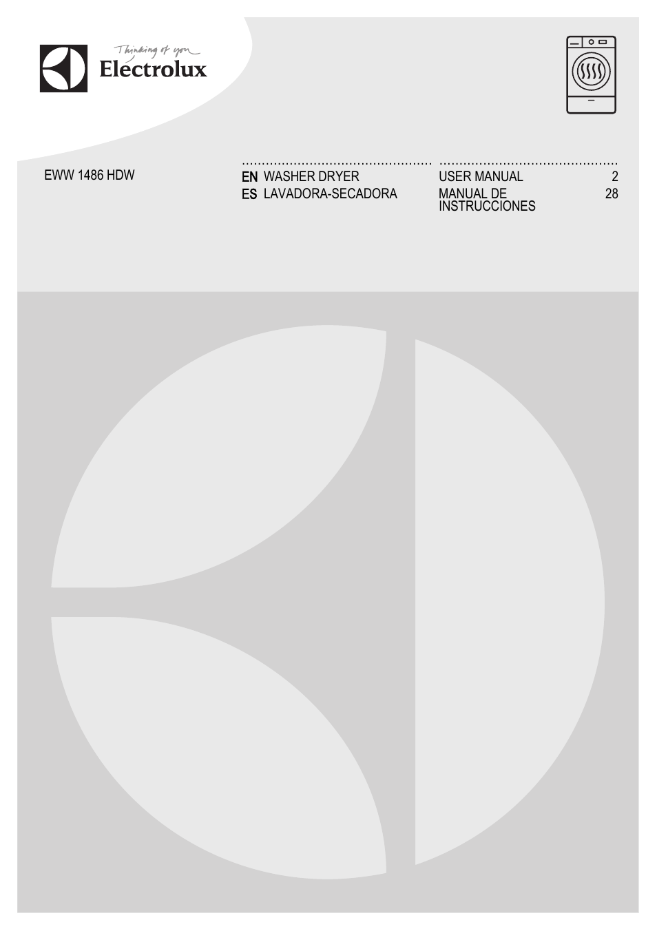 Electrolux EWW1486HDW User Manual | 56 pages