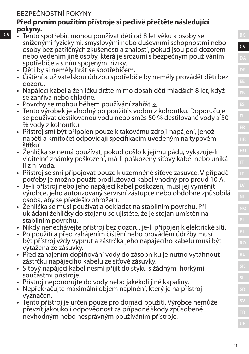 Electrolux EDBS3350 User Manual | Page 11 / 112
