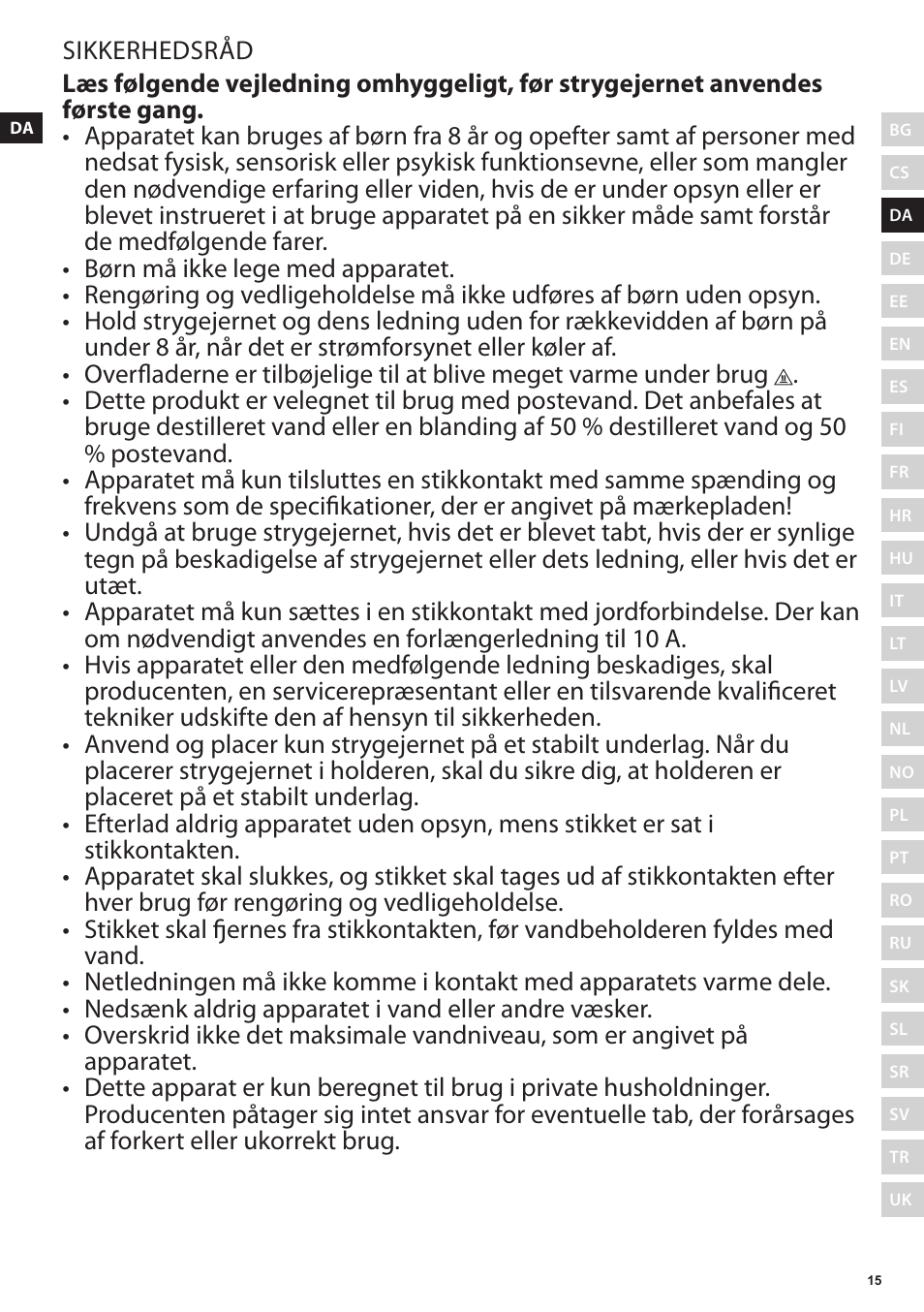 Electrolux EDBS3350 User Manual | Page 15 / 112