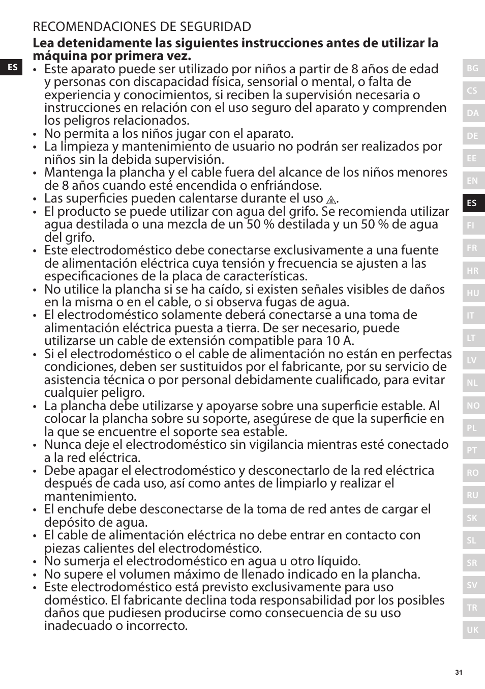 Electrolux EDBS3350 User Manual | Page 31 / 112