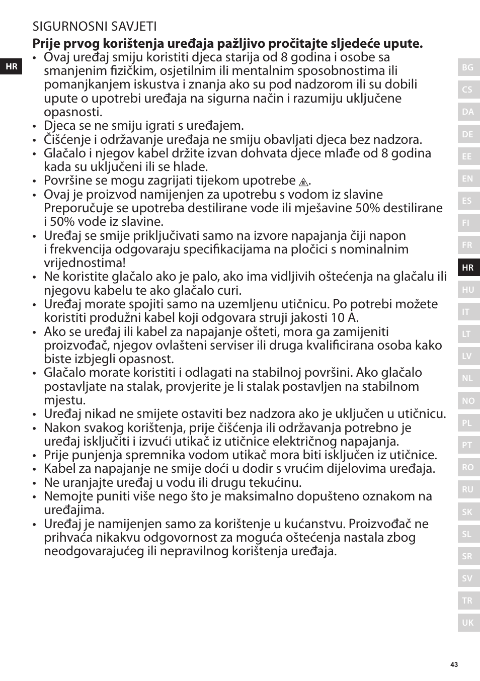 Electrolux EDBS3350 User Manual | Page 43 / 112