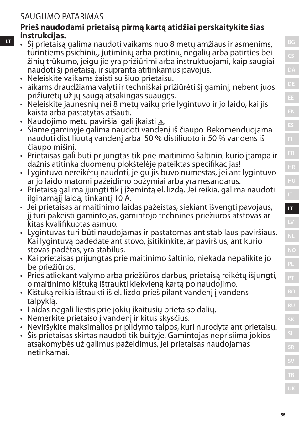 Electrolux EDBS3350 User Manual | Page 55 / 112