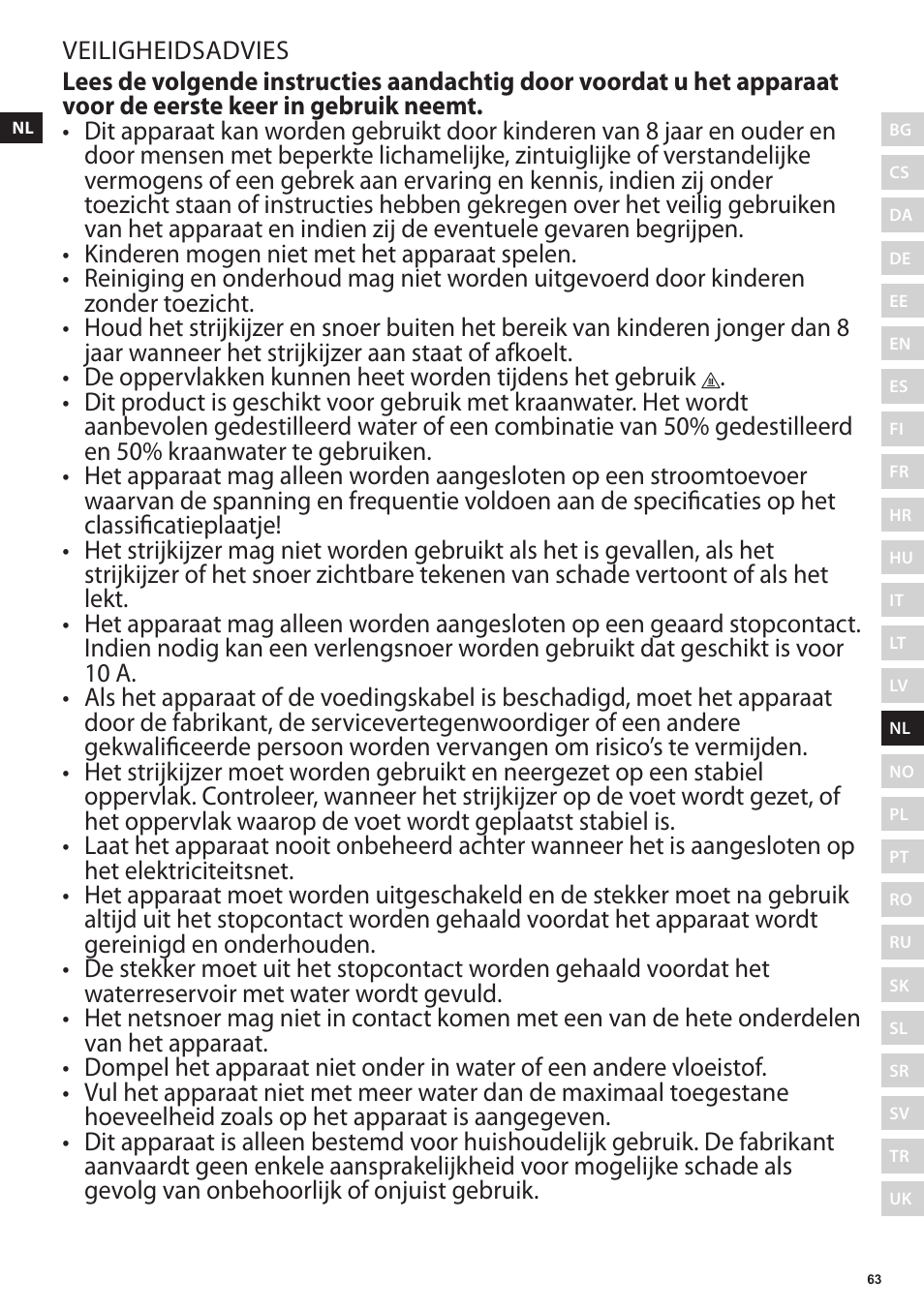 Electrolux EDBS3350 User Manual | Page 63 / 112