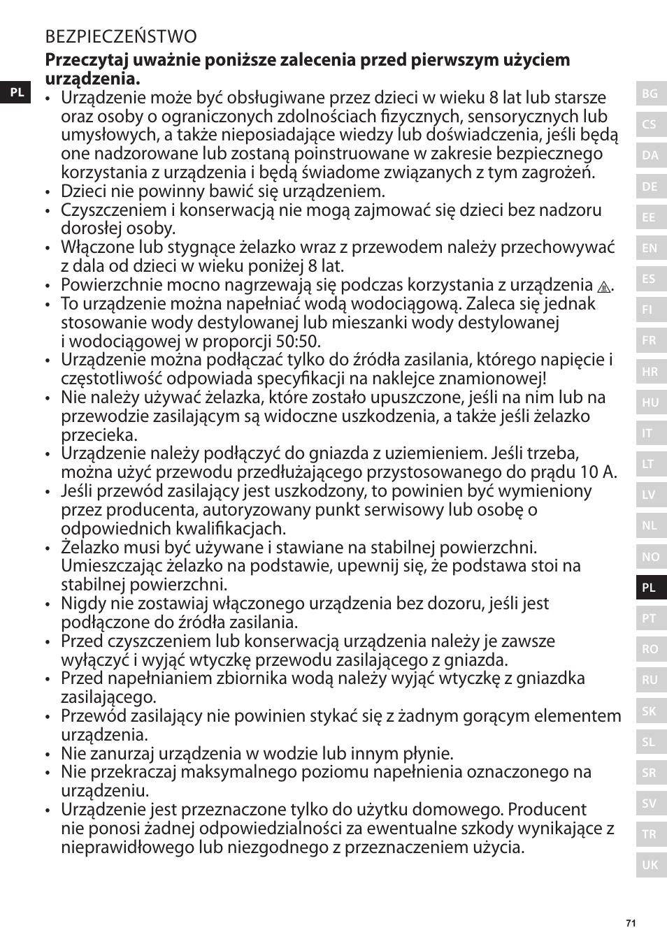 Electrolux EDBS3350 User Manual | Page 71 / 112