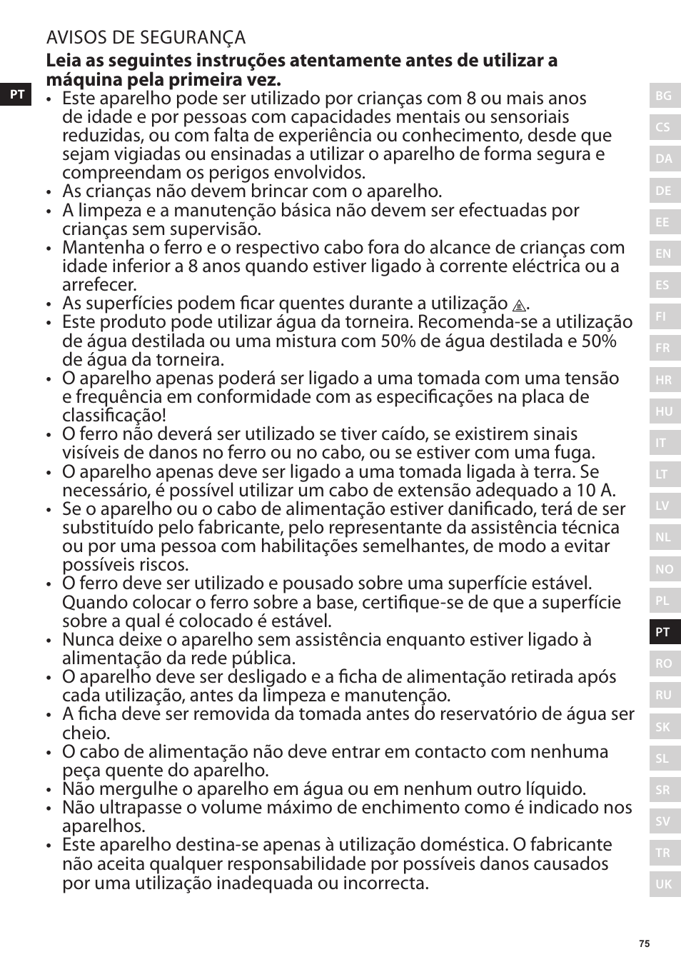 Electrolux EDBS3350 User Manual | Page 75 / 112