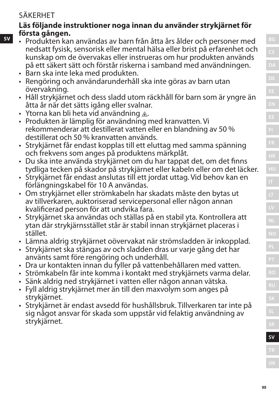 Electrolux EDBS3350 User Manual | Page 99 / 112