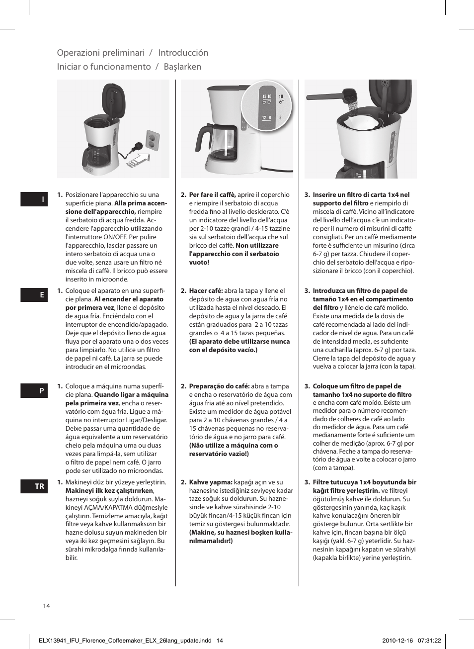 Electrolux EKF5210 User Manual | Page 14 / 60