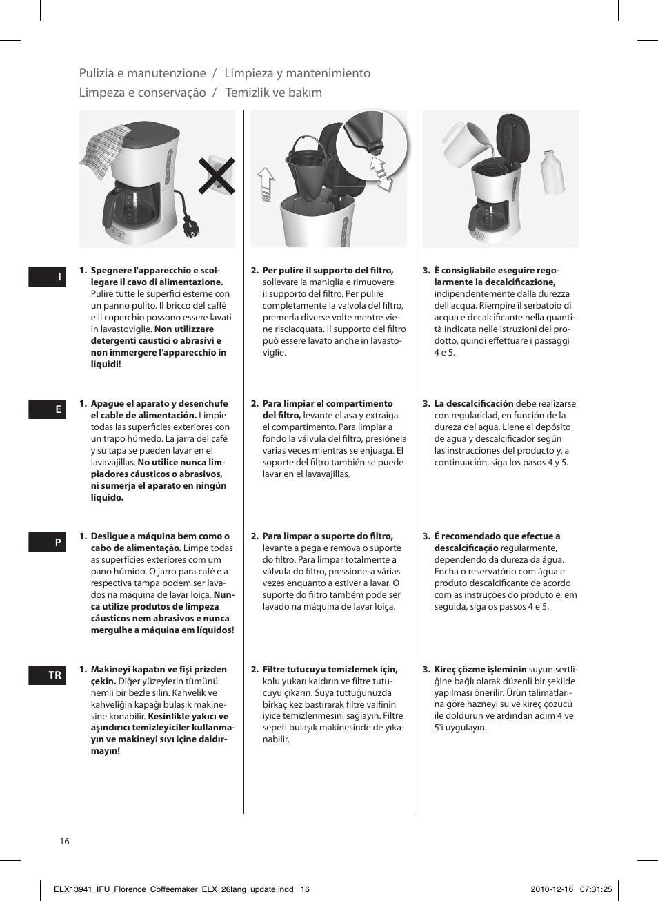 Electrolux EKF5210 User Manual | Page 16 / 60