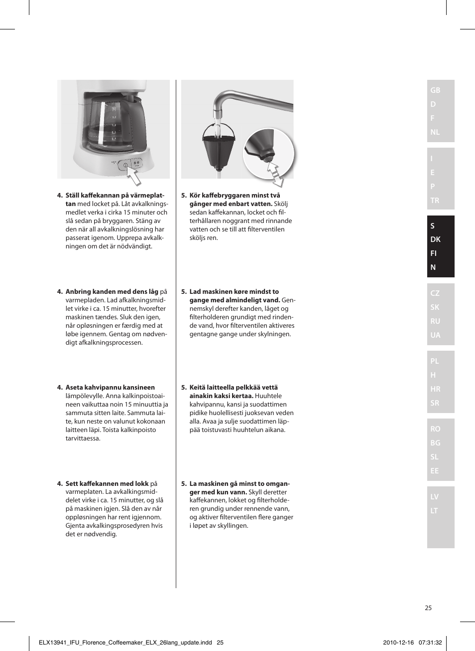 Electrolux EKF5210 User Manual | Page 25 / 60