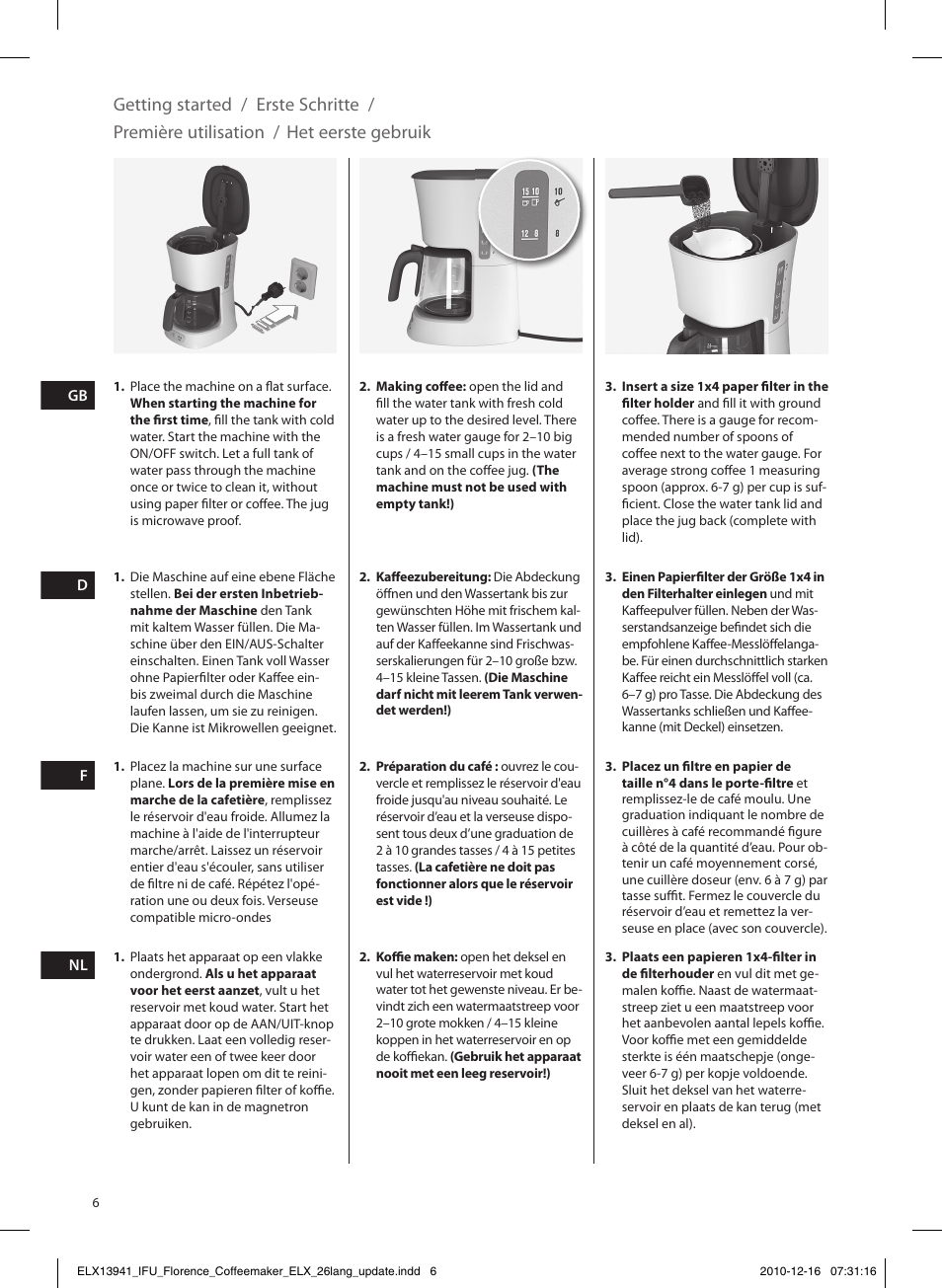 Electrolux EKF5210 User Manual | Page 6 / 60