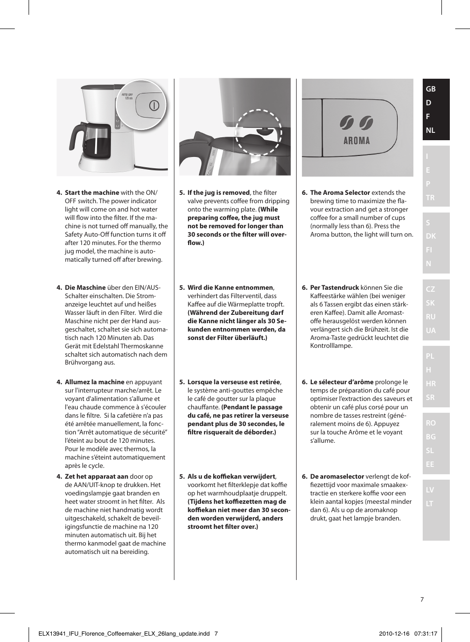 Electrolux EKF5210 User Manual | Page 7 / 60