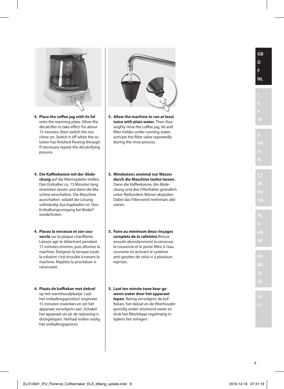 Electrolux EKF5210 User Manual | Page 9 / 60