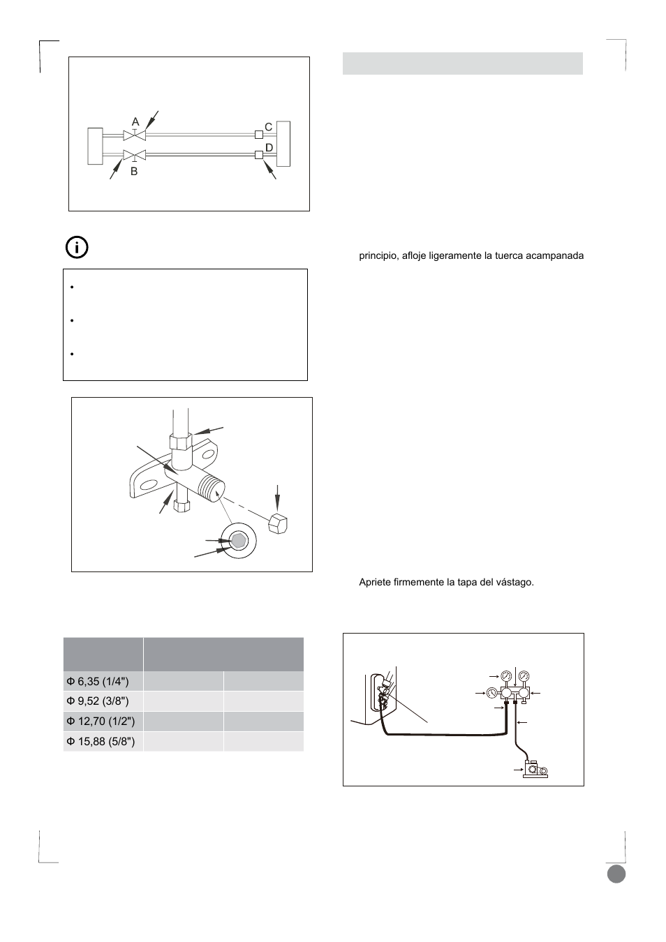 Eco cool - installation manual_l1 v2_109, Consejos e información, Cuando utilice la bomba de vacío | Electrolux EXI18HL1WE User Manual | Page 109 / 136