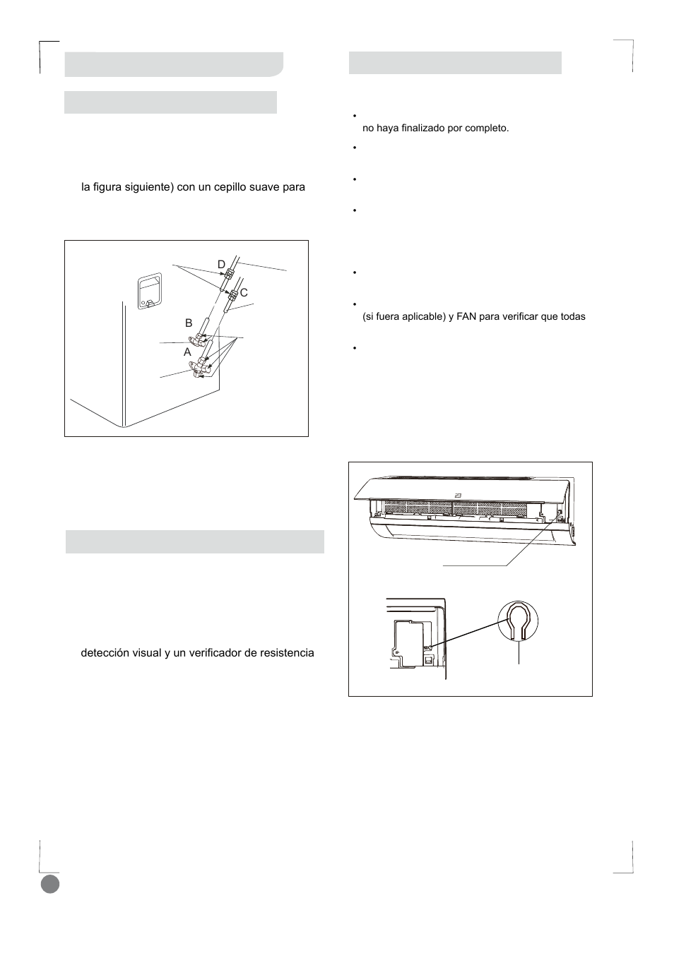 Eco cool - installation manual_l1 v2_110, Prueba y funcionamiento, Comprobación de fugas de gas | Comprobación de seguridad eléctrica, Prueba de funcionamiento | Electrolux EXI18HL1WE User Manual | Page 110 / 136