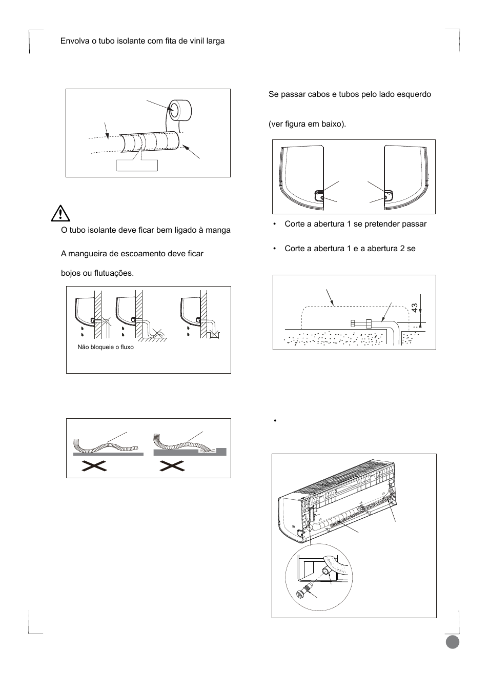 Eco cool - installation manual_l1 v2_121, Etapa 4: instalação do aparelho interior, Atenção | Electrolux EXI18HL1WE User Manual | Page 121 / 136