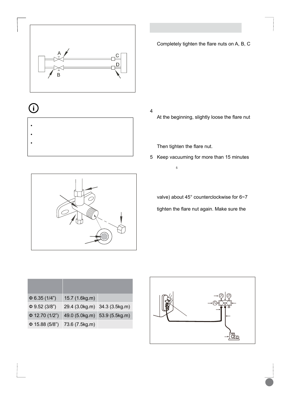 Eco cool - installation manual_l1 v2_ 21, Tips and information, When using the vacuum pump | Electrolux EXI18HL1WE User Manual | Page 21 / 136